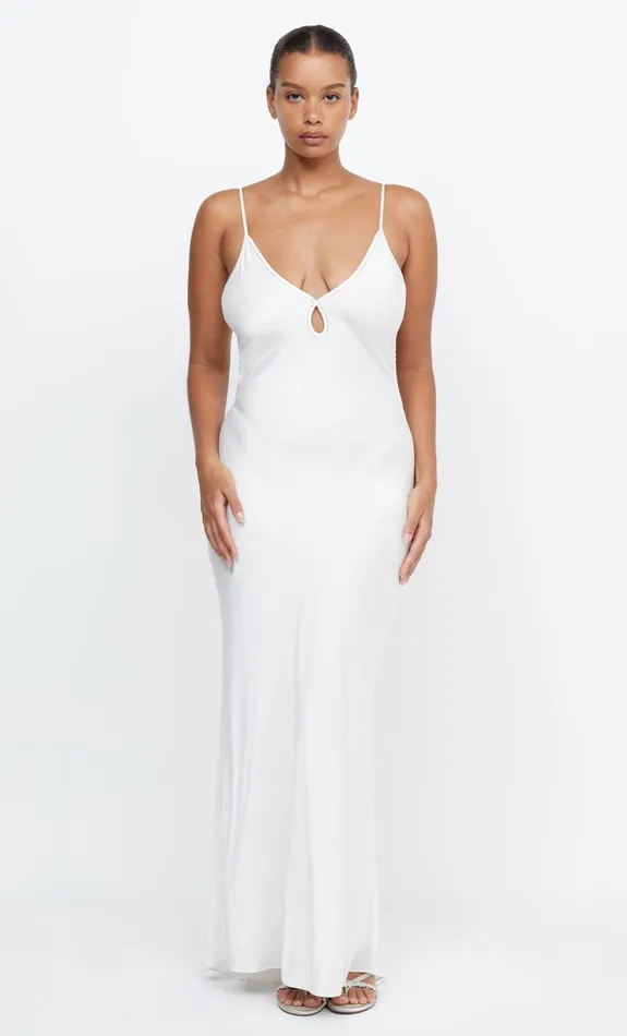 Woman Bec Bridge Maxi Dresses PARADISE BEADED MAXI DRESS Ivory