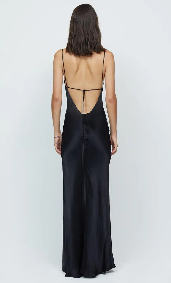 Woman Bec Bridge Maxi Dresses REN SPLIT MAXI DRESS Black Woman Bec Bridge Maxi Dresses REN SPLIT MAXI DRESS Black