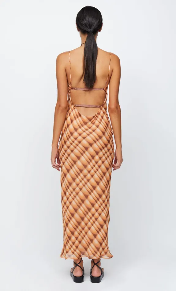 Woman Bec Bridge Maxi Dresses SOLEIL SLIP MAXI DRESS Golden Hour Check Woman Bec Bridge Maxi Dresses SOLEIL SLIP MAXI DRESS Golden Hour Check