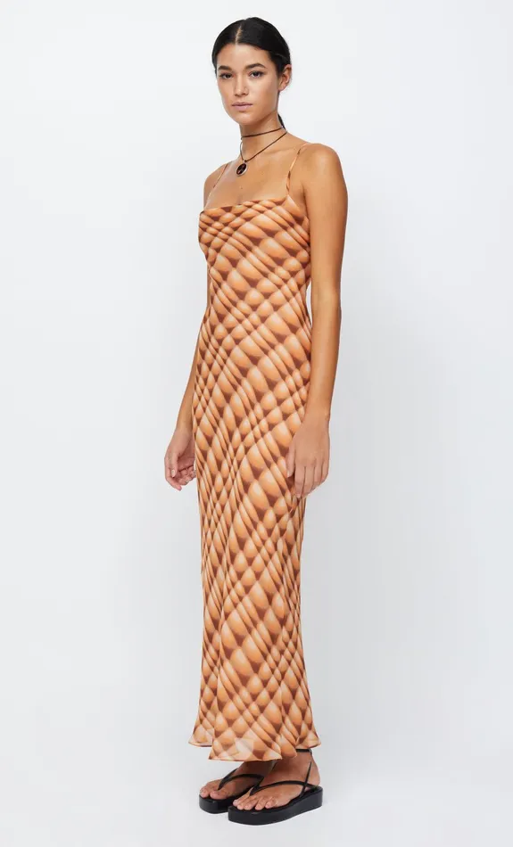 Woman Bec Bridge Maxi Dresses SOLEIL SLIP MAXI DRESS Golden Hour Check Woman Bec Bridge Maxi Dresses SOLEIL SLIP MAXI DRESS Golden Hour Check