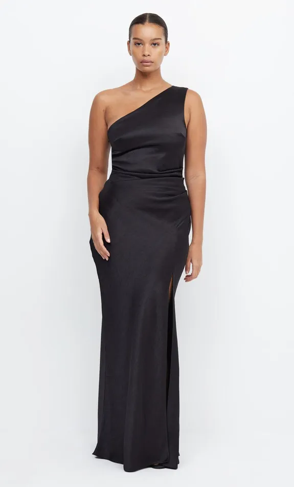 Woman Bec Bridge Maxi Dresses THE DREAMER ASYM DRESS Black