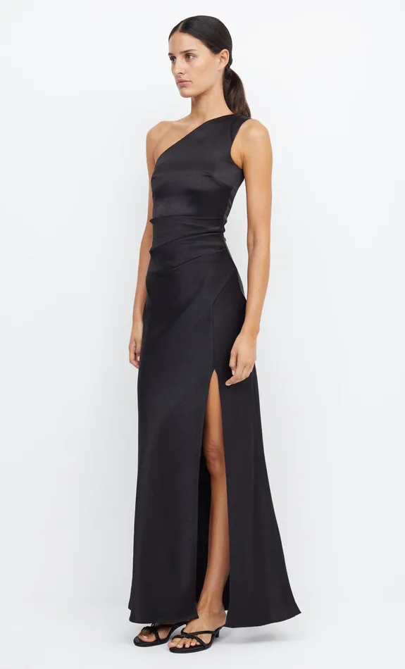 Woman Bec Bridge Maxi Dresses THE DREAMER ASYM DRESS Black Woman Bec Bridge Maxi Dresses THE DREAMER ASYM DRESS Black