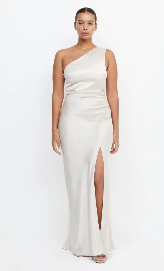 Woman Bec Bridge Maxi Dresses THE DREAMER ASYM DRESS Sand Woman Bec Bridge Maxi Dresses THE DREAMER ASYM DRESS Sand