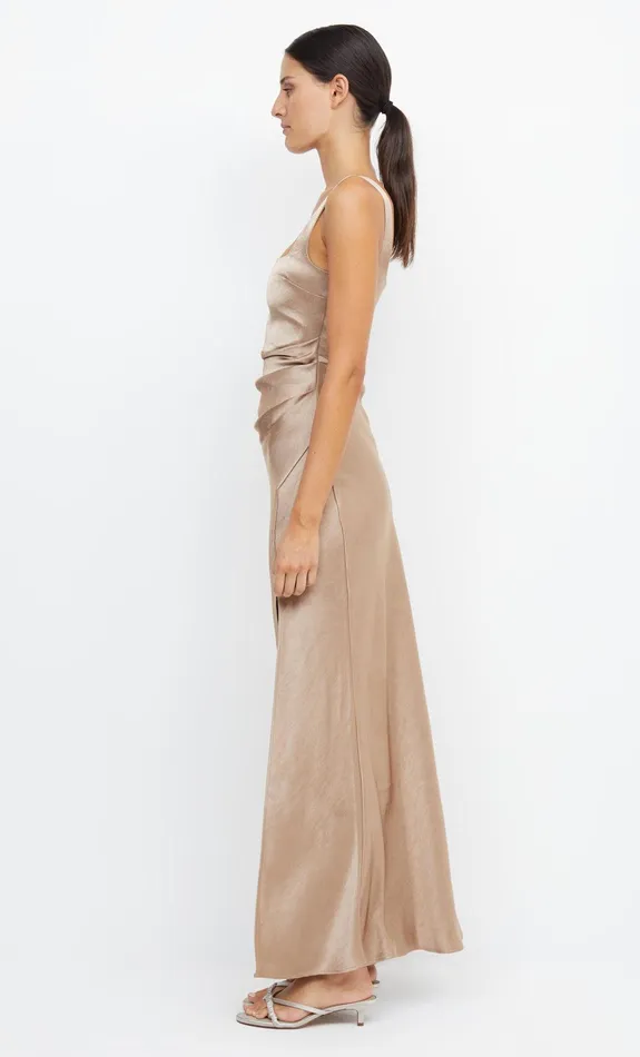Woman Bec Bridge Maxi Dresses THE DREAMER SQUARE NECK DRESS Golden Woman Bec Bridge Maxi Dresses THE DREAMER SQUARE NECK DRESS Golden