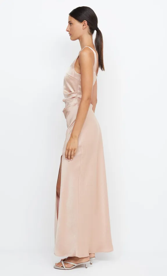 Woman Bec Bridge Maxi Dresses THE DREAMER SQUARE NECK DRESS Rose Gold Woman Bec Bridge Maxi Dresses THE DREAMER SQUARE NECK DRESS Rose Gold
