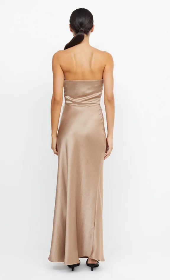 Woman Bec Bridge Maxi Dresses THE DREAMER STRAPLESS DRESS Golden Woman Bec Bridge Maxi Dresses THE DREAMER STRAPLESS DRESS Golden
