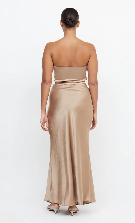 Woman Bec Bridge Maxi Dresses THE DREAMER STRAPLESS DRESS Golden Woman Bec Bridge Maxi Dresses THE DREAMER STRAPLESS DRESS Golden