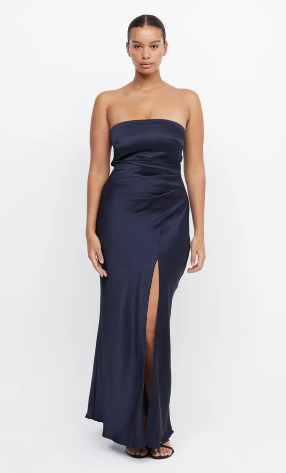 Woman Bec Bridge Maxi Dresses THE DREAMER STRAPLESS DRESS Ink