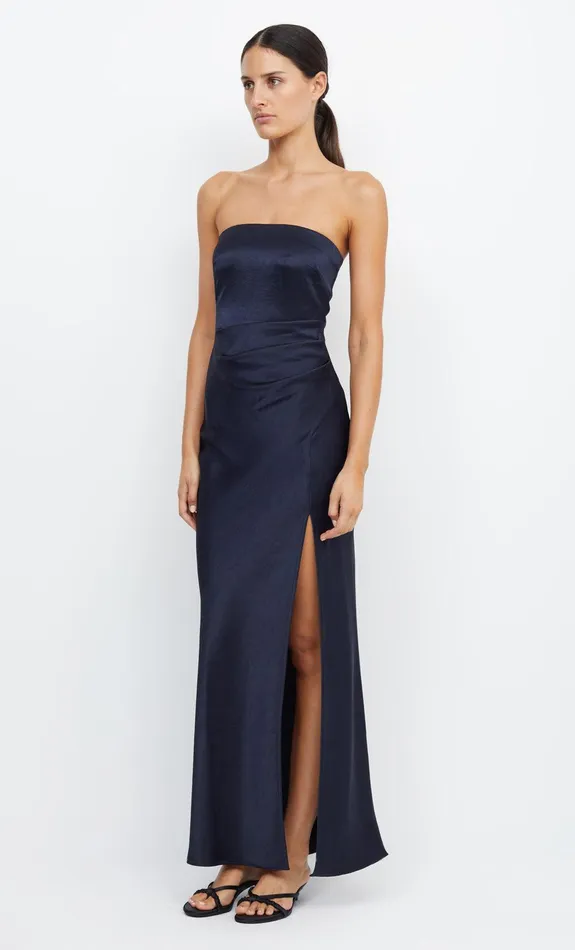Woman Bec Bridge Maxi Dresses THE DREAMER STRAPLESS DRESS Ink Woman Bec Bridge Maxi Dresses THE DREAMER STRAPLESS DRESS Ink