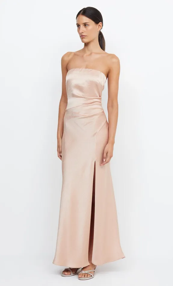 Woman Bec Bridge Maxi Dresses THE DREAMER STRAPLESS DRESS Rose Gold Woman Bec Bridge Maxi Dresses THE DREAMER STRAPLESS DRESS Rose Gold