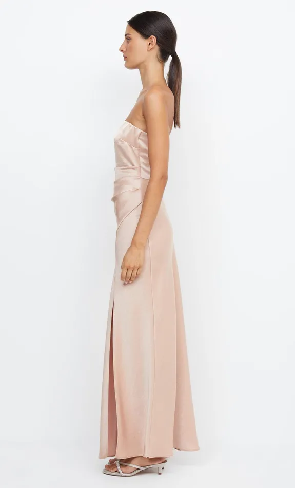 Woman Bec Bridge Maxi Dresses THE DREAMER STRAPLESS DRESS Rose Gold Woman Bec Bridge Maxi Dresses THE DREAMER STRAPLESS DRESS Rose Gold