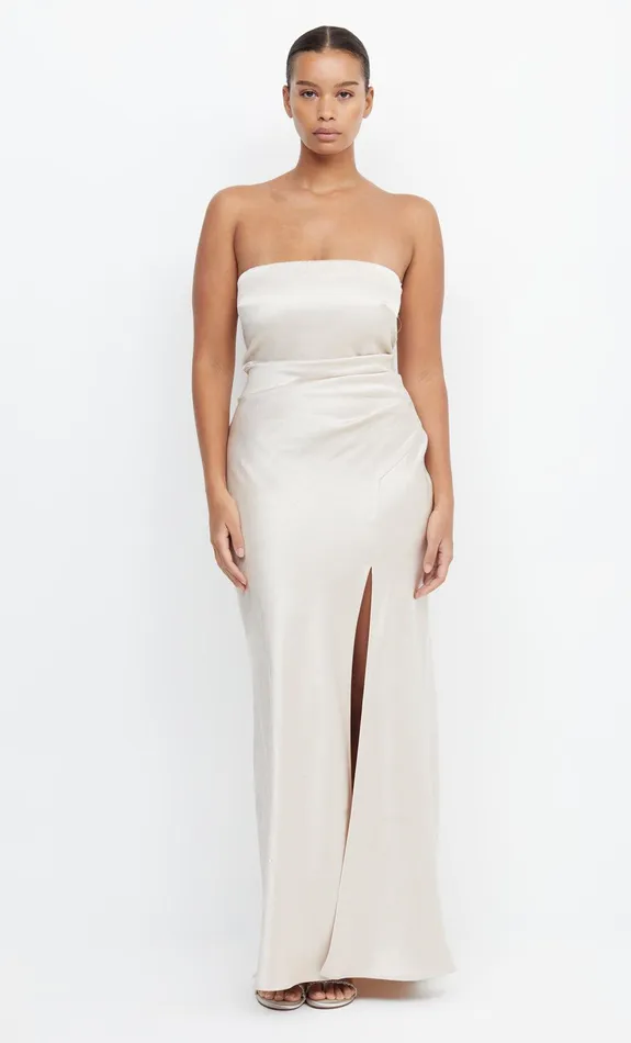 Woman Bec Bridge Maxi Dresses THE DREAMER STRAPLESS DRESS Sand