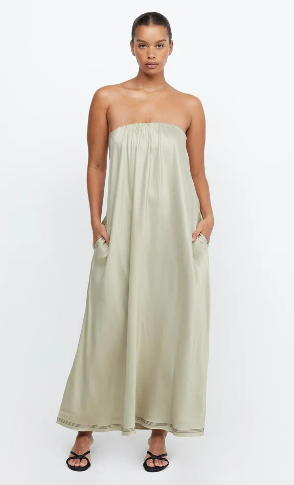 Woman Bec Bridge Maxi Dresses TILLIE STRAPLESS MAXI DRESS Sage