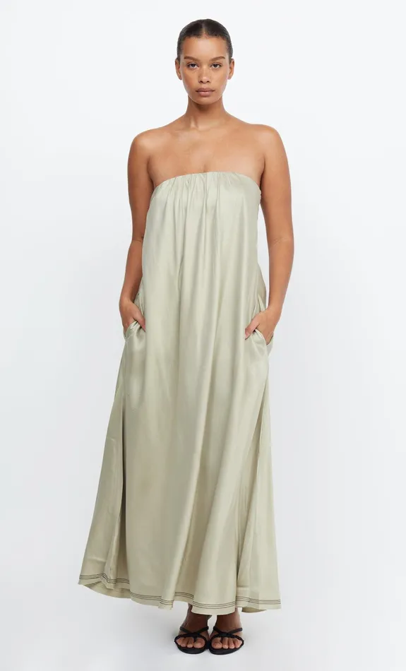 Woman Bec Bridge Maxi Dresses TILLIE STRAPLESS MAXI DRESS Sage Woman Bec Bridge Maxi Dresses TILLIE STRAPLESS MAXI DRESS Sage