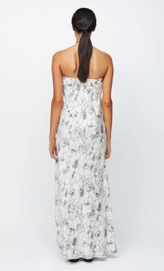 Woman Bec Bridge Maxi Dresses TILLIE STRAPLESS MAXI DRESSFINAL SALE 8211 NO RETURNS Linear Floral Woman Bec Bridge Maxi Dresses TILLIE STRAPLESS MAXI DRESSFINAL SALE 8211 NO RETURNS Linear Floral