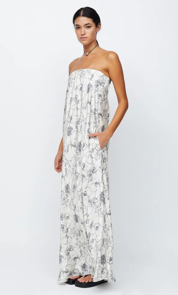 Woman Bec Bridge Maxi Dresses TILLIE STRAPLESS MAXI DRESSFINAL SALE 8211 NO RETURNS Linear Floral Woman Bec Bridge Maxi Dresses TILLIE STRAPLESS MAXI DRESSFINAL SALE 8211 NO RETURNS Linear Floral