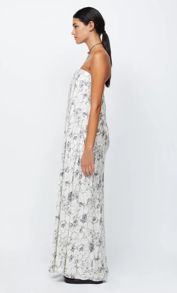 Woman Bec Bridge Maxi Dresses TILLIE STRAPLESS MAXI DRESSFINAL SALE 8211 NO RETURNS Linear Floral Woman Bec Bridge Maxi Dresses TILLIE STRAPLESS MAXI DRESSFINAL SALE 8211 NO RETURNS Linear Floral