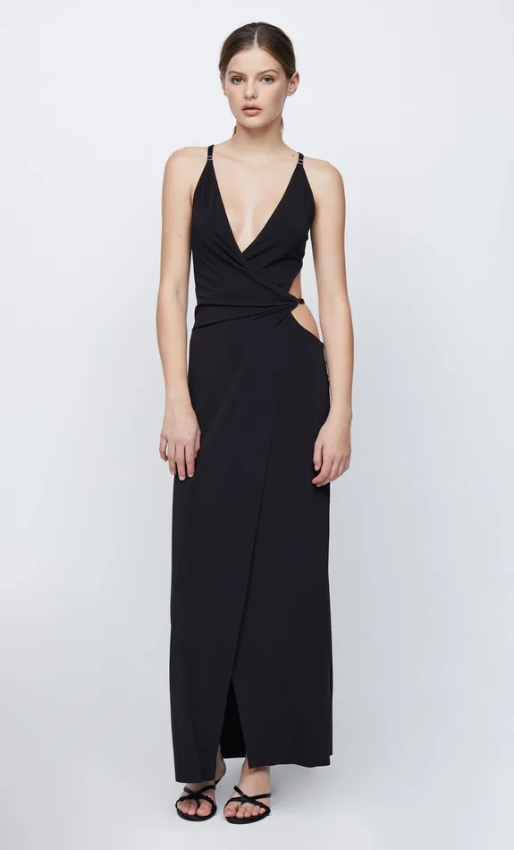 Woman Bec Bridge Maxi Dresses ZADIE WRAP MAXI DRESS Black