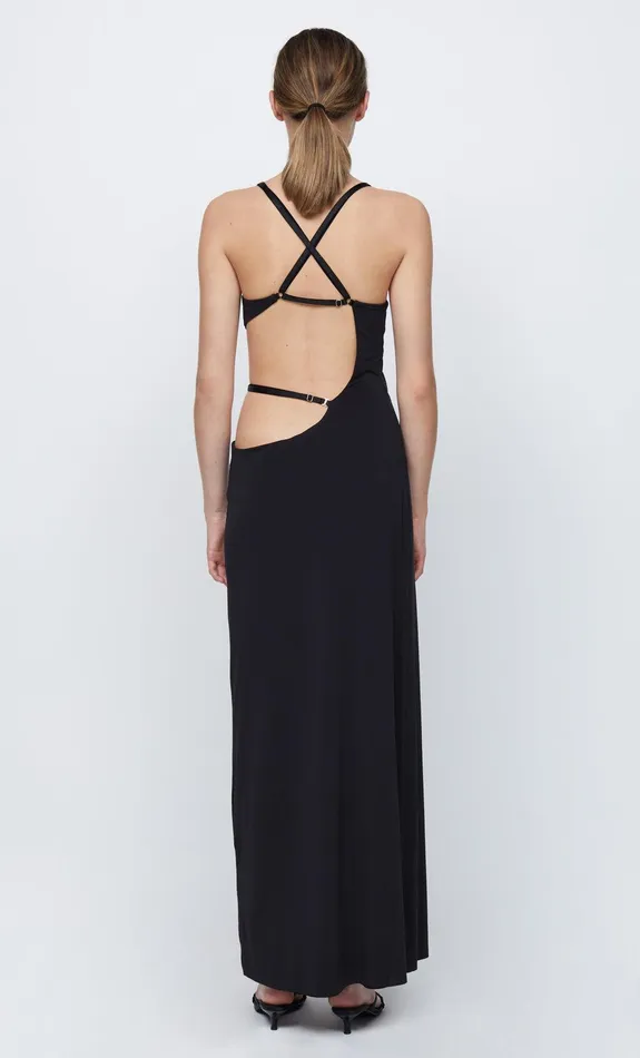 Woman Bec Bridge Maxi Dresses ZADIE WRAP MAXI DRESS Black Woman Bec Bridge Maxi Dresses ZADIE WRAP MAXI DRESS Black