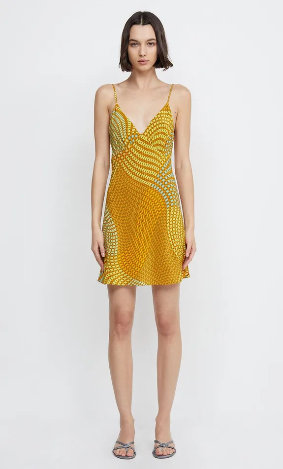 Woman Bec Bridge Mini Dresses VELZY MINI DRESS Geo Wave