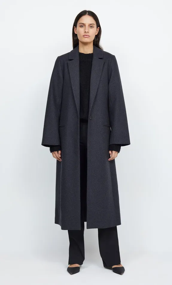 Woman Bec Bridge Outerwear CHARLIE LONGLINE COAT Charcoal