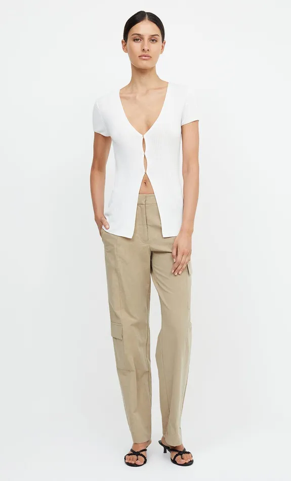 Woman Bec Bridge Short Sleeve TILDA SHORT SLEEVE KNIT TOPFINAL SALE 8211 NO RETURNS Ivory Woman Bec Bridge Short Sleeve TILDA SHORT SLEEVE KNIT TOPFINAL SALE 8211 NO RETURNS Ivory