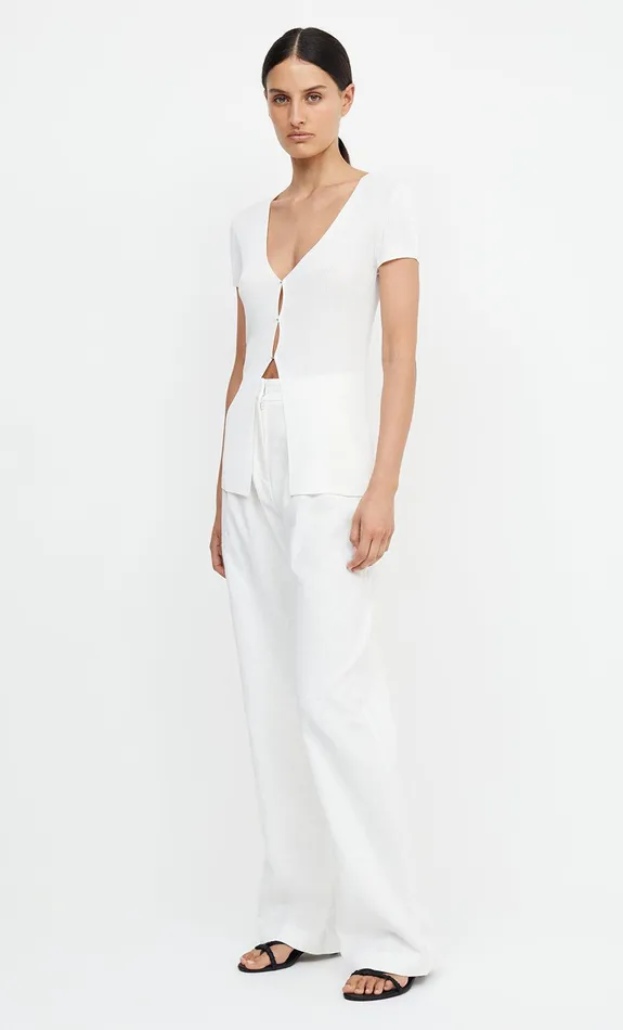 Woman Bec Bridge Short Sleeve TILDA SHORT SLEEVE KNIT TOPFINAL SALE 8211 NO RETURNS Ivory Woman Bec Bridge Short Sleeve TILDA SHORT SLEEVE KNIT TOPFINAL SALE 8211 NO RETURNS Ivory