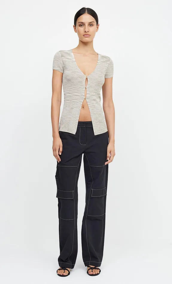 Woman Bec Bridge Short Sleeve TILDA SHORT SLEEVE KNIT TOPFINAL SALE 8211 NO RETURNS Taupe Marle Woman Bec Bridge Short Sleeve TILDA SHORT SLEEVE KNIT TOPFINAL SALE 8211 NO RETURNS Taupe Marle