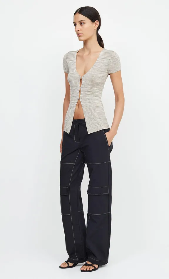 Woman Bec Bridge Short Sleeve TILDA SHORT SLEEVE KNIT TOPFINAL SALE 8211 NO RETURNS Taupe Marle Woman Bec Bridge Short Sleeve TILDA SHORT SLEEVE KNIT TOPFINAL SALE 8211 NO RETURNS Taupe Marle
