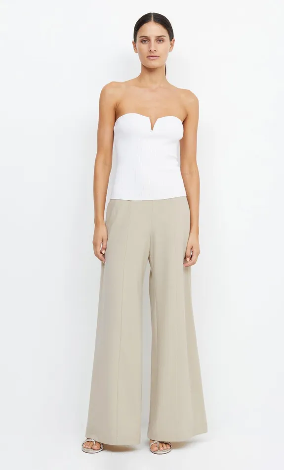Woman Bec Bridge Shorts Pants LAUREL WIDE LEG PANT Bone Woman Bec Bridge Shorts Pants LAUREL WIDE LEG PANT Bone