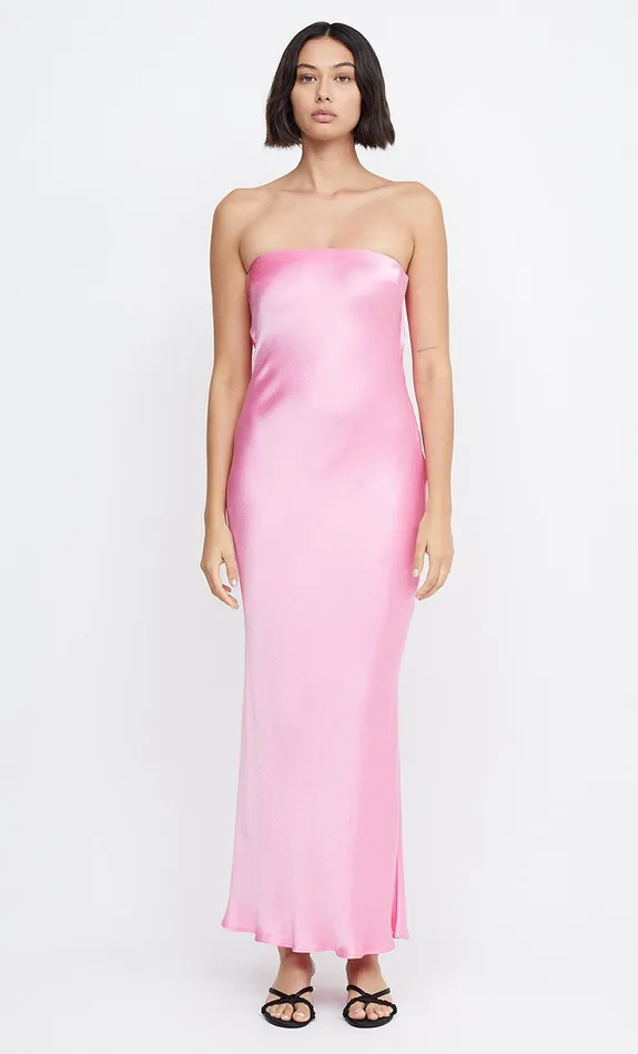 Woman Bec Bridge Strapless Dresses MOON DANCE STRAPLESS DRESS Candy Pink