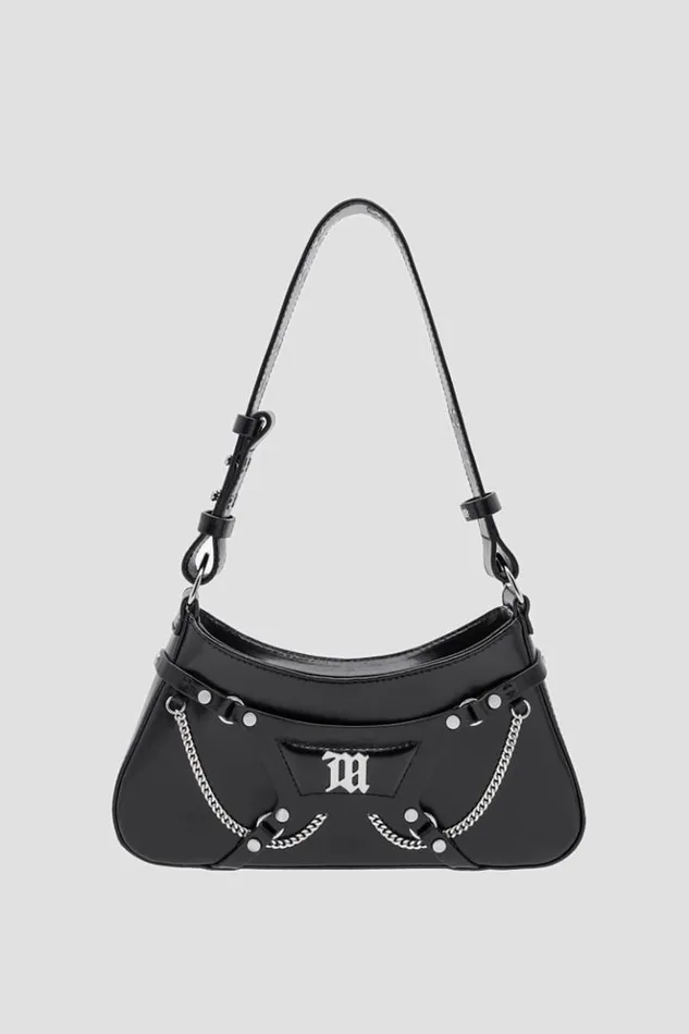 Women Bags MISBHV Leather Fetish Shoulder Bag Black