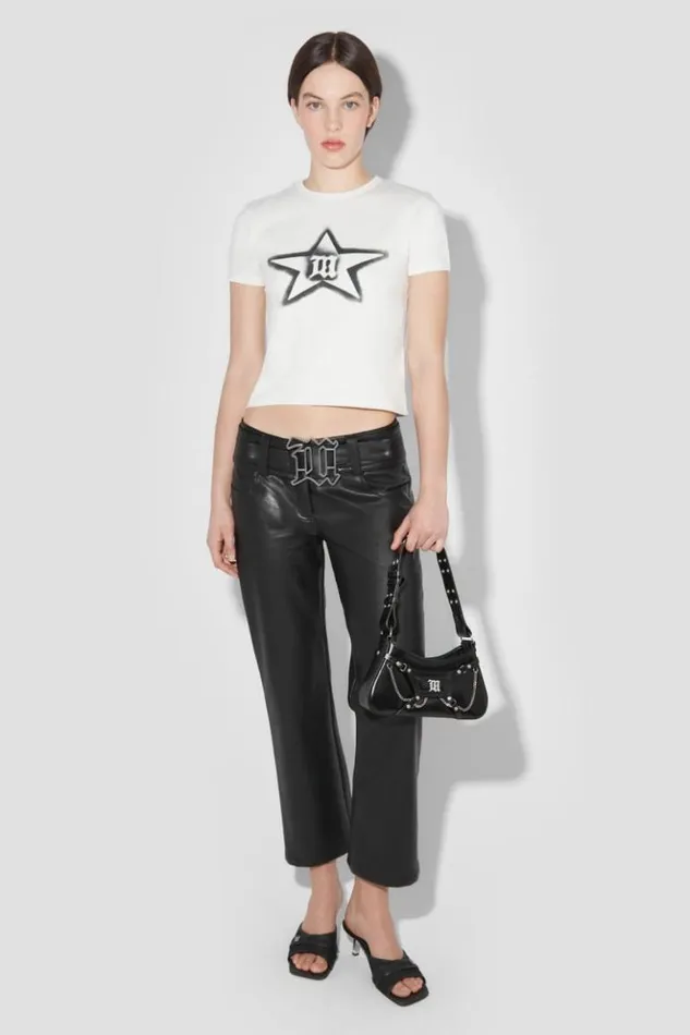 Women Bags MISBHV Leather Fetish Shoulder Bag Black