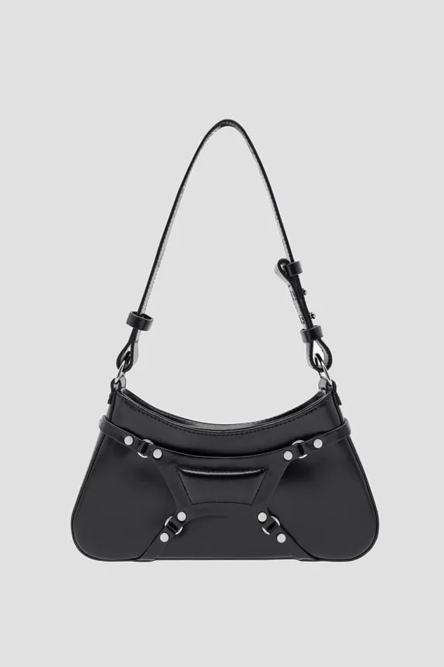 Women Bags MISBHV Leather Fetish Shoulder Bag Black
