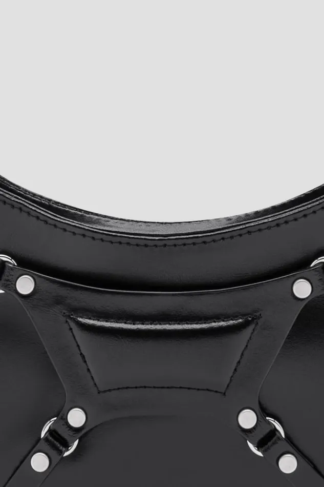 Women Bags MISBHV Leather Fetish Shoulder Bag Black