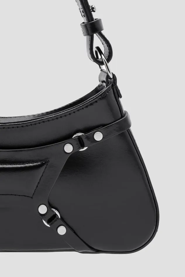 Women Bags MISBHV Leather Fetish Shoulder Bag Black