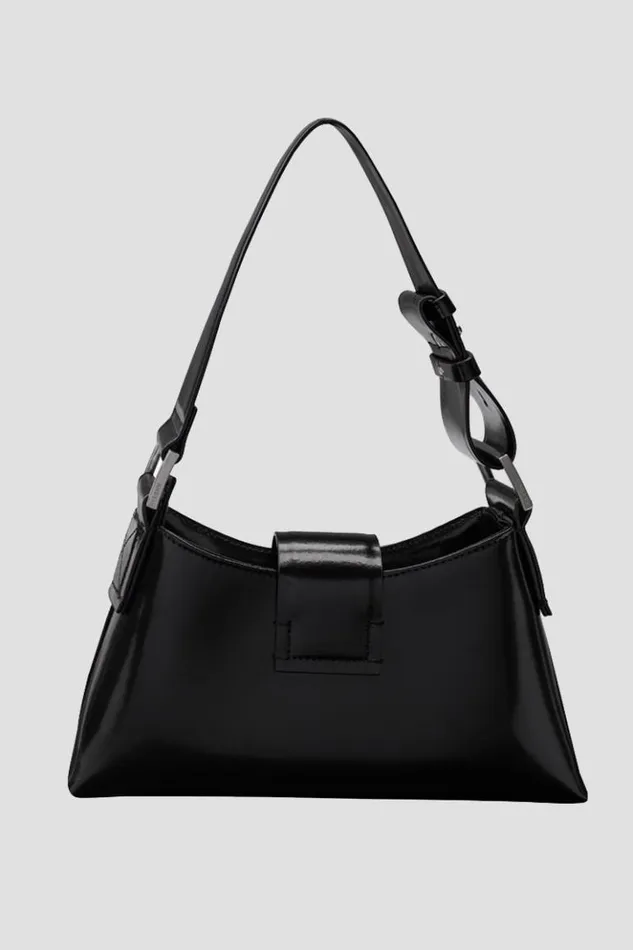Women Bags MISBHV Leather Shoulder Bag Medium Black