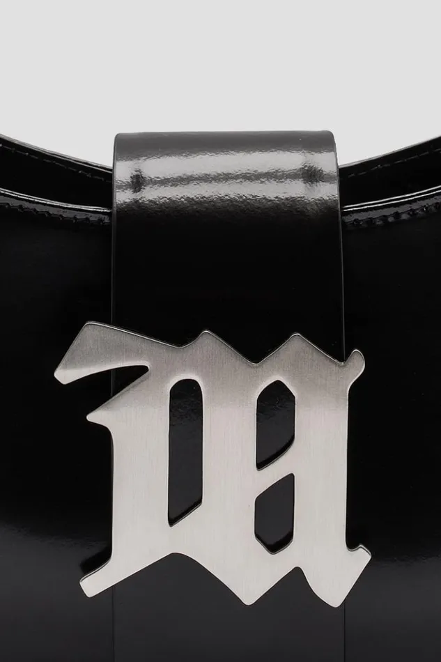 Women Bags MISBHV Leather Shoulder Bag Medium Black