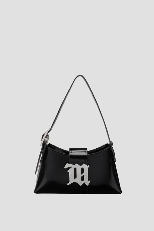 Women Bags MISBHV Leather Shoulder Bag Mini Black