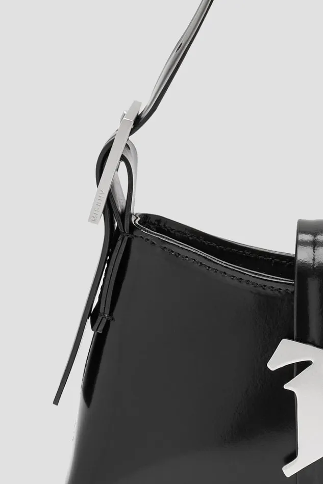 Women Bags MISBHV Leather Shoulder Bag Mini Black