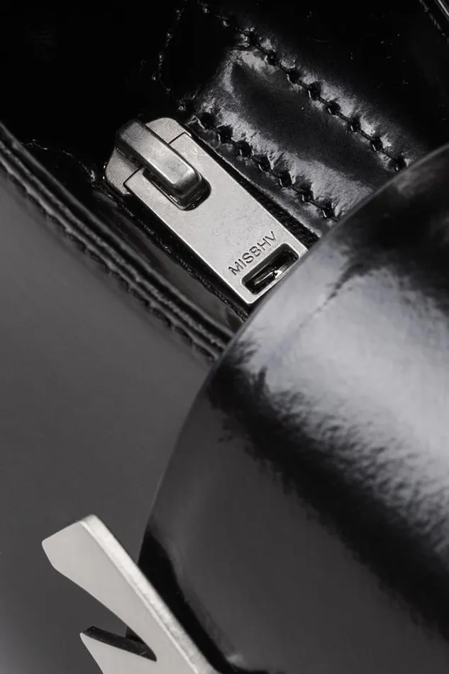 Women Bags MISBHV Leather Shoulder Bag Mini Black