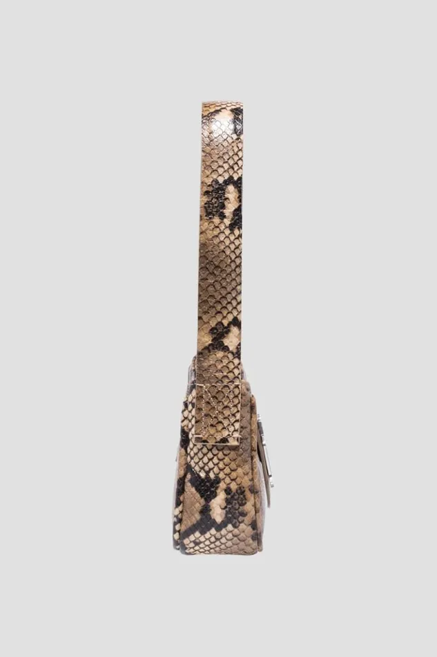 Women Bags MISBHV Leather Shoulder Bag Mini Snakeskin Snakeskin Beige