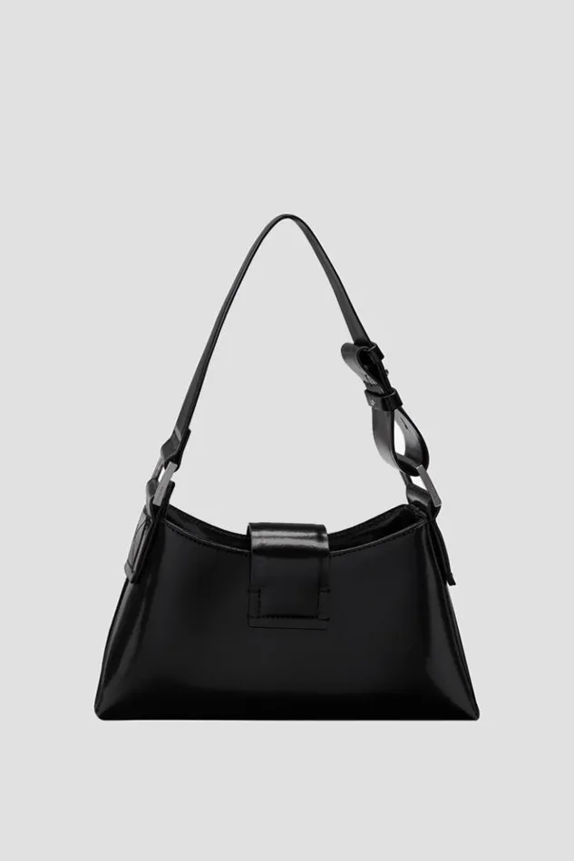 Women Bags MISBHV Leather Shoulder Bag Small Black