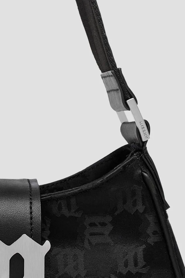 Women Bags MISBHV Nylon Monogram Shoulder Bag Medium Black