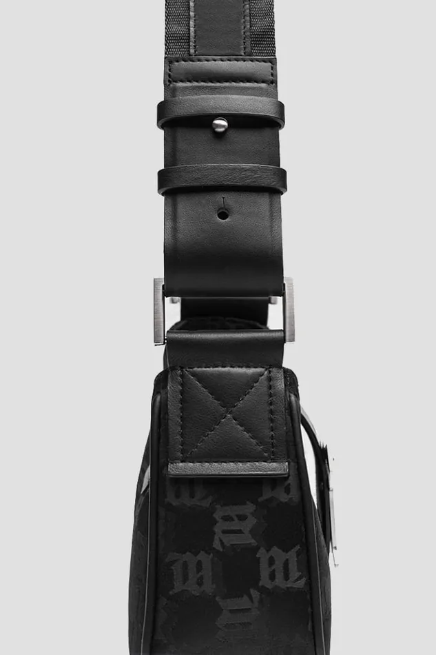 Women Bags MISBHV Nylon Monogram Shoulder Bag Medium Black
