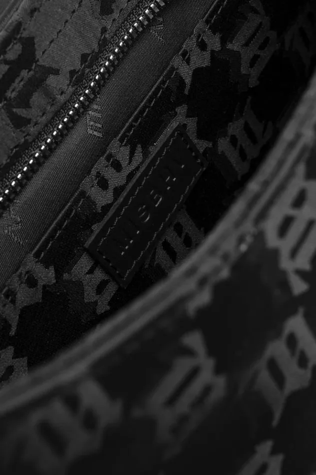 Women Bags MISBHV Nylon Monogram Shoulder Bag Medium Black