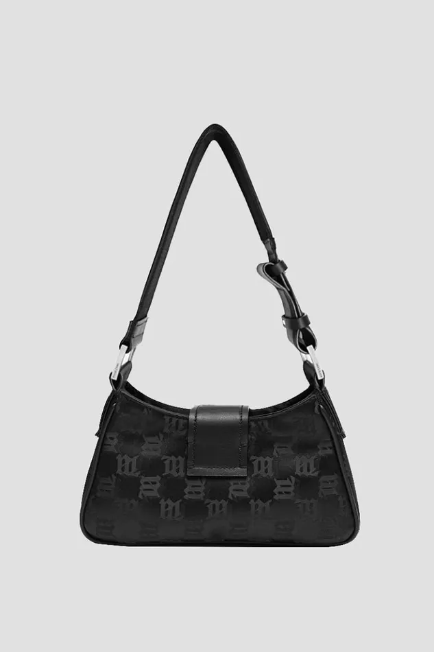Women Bags MISBHV Nylon Monogram Shoulder Bag Small Black