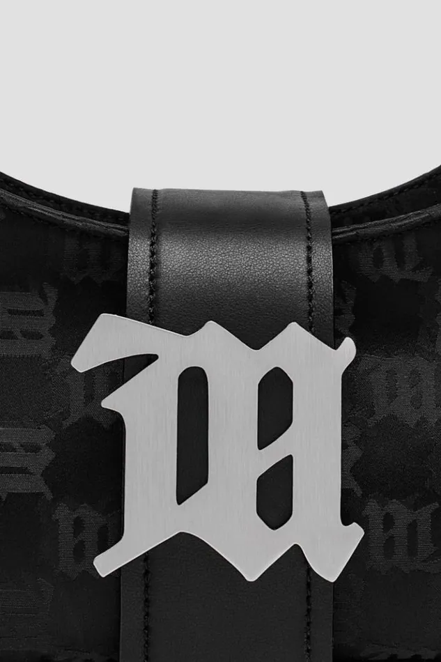Women Bags MISBHV Nylon Monogram Shoulder Bag Small Black