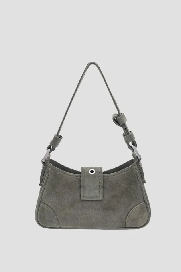 Women Bags MISBHV Suede Shoulder Bag Small Moss