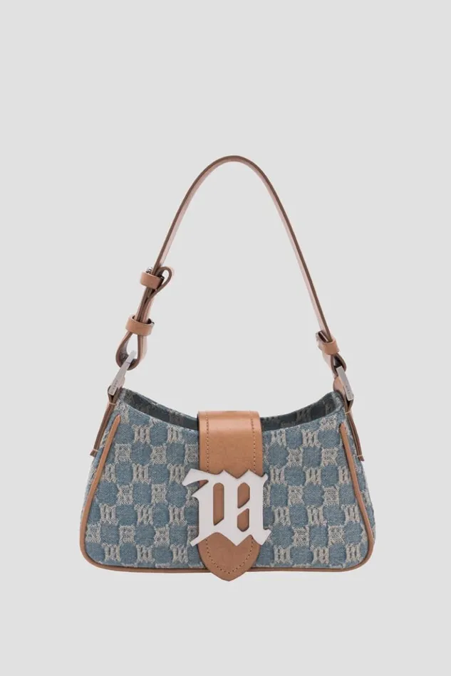 Women Bags MISBHV Washed Denim Shoulder Bag Small Washed Denim